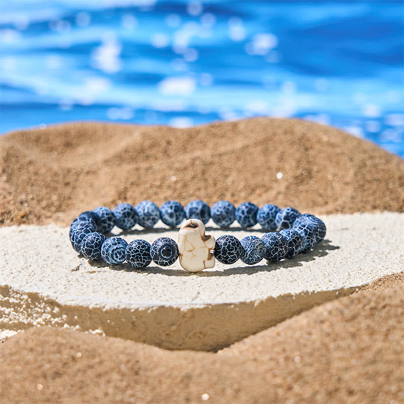 Buddhist Blessing Natural Various Stones Elephant Spiritual Strength Bracelet