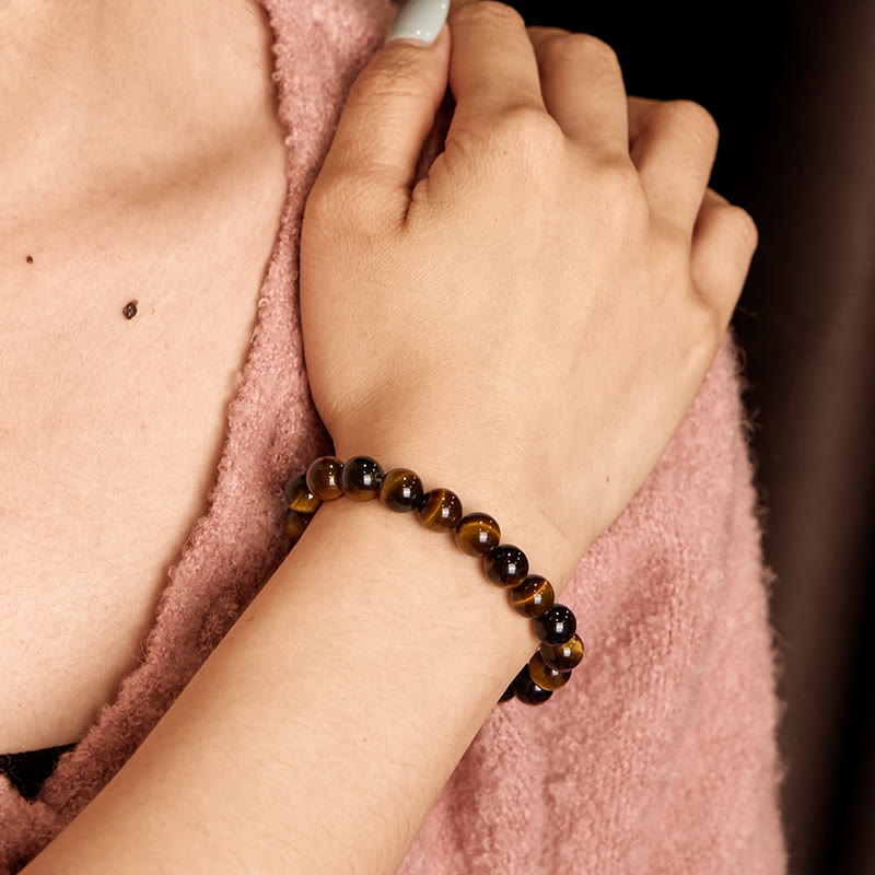 Buddhist Blessing Tiger Eye Strength Bracelet