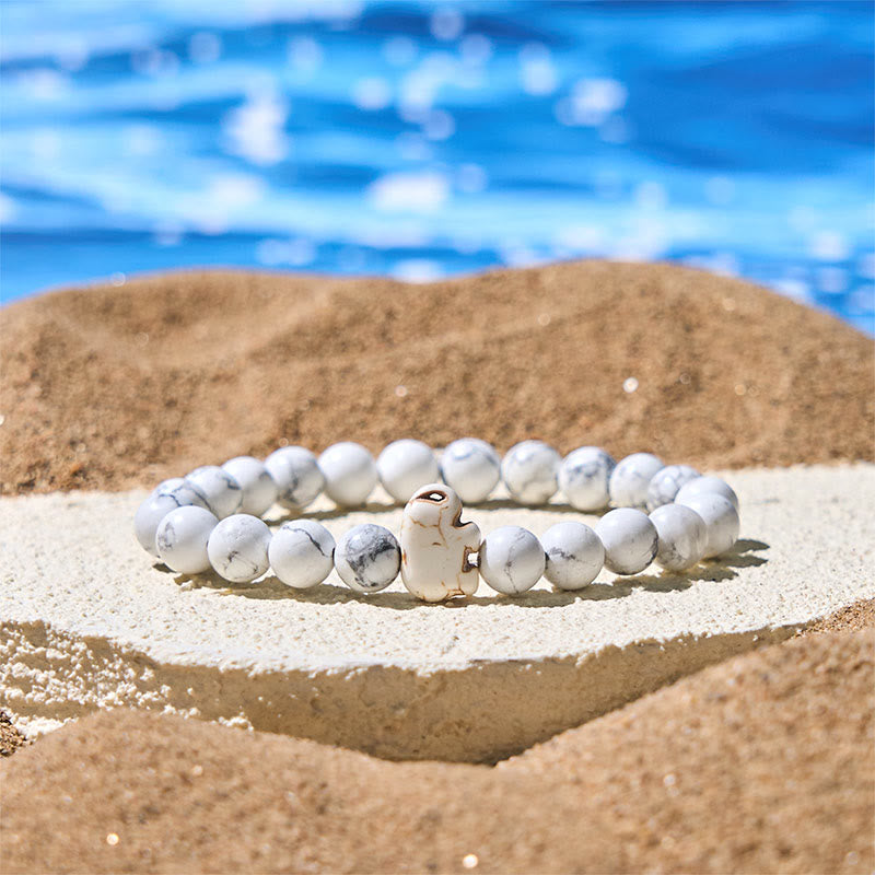 Buddhist Blessing Natural Various Stones Elephant Spiritual Strength Bracelet
