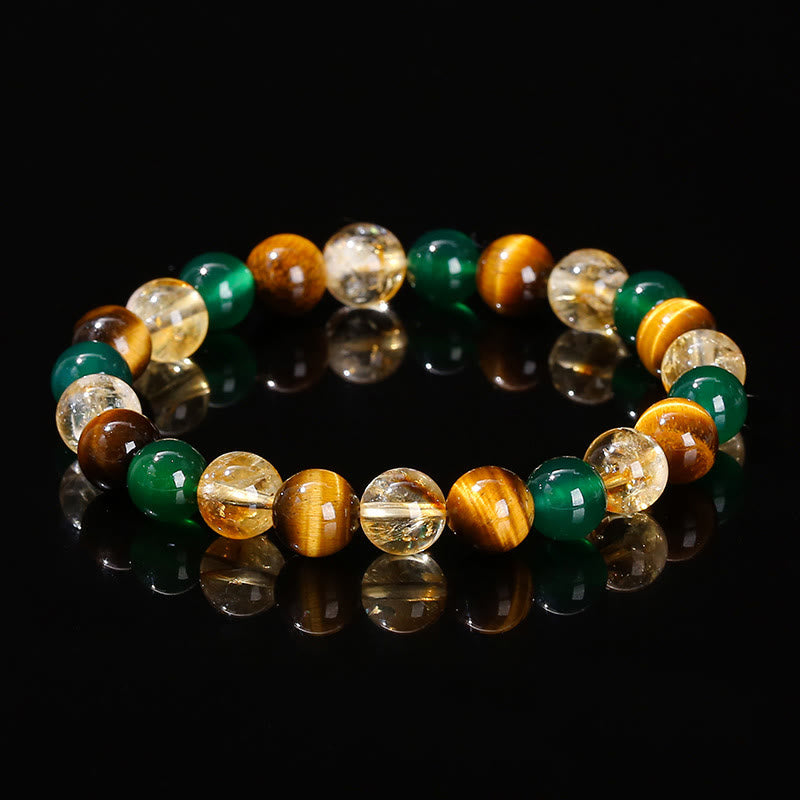 Buddhist Blessing Various Tiger Eye Confidence Bracelet