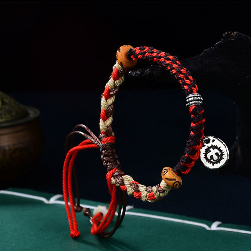Buddhist Blessing Tibetan Hand-woven Garuda String Luck Bracelet