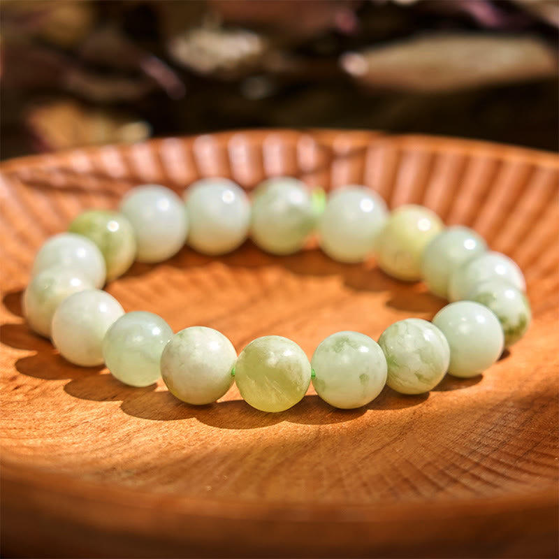 Buddhist Blessing Jade Abundance Bracelet
