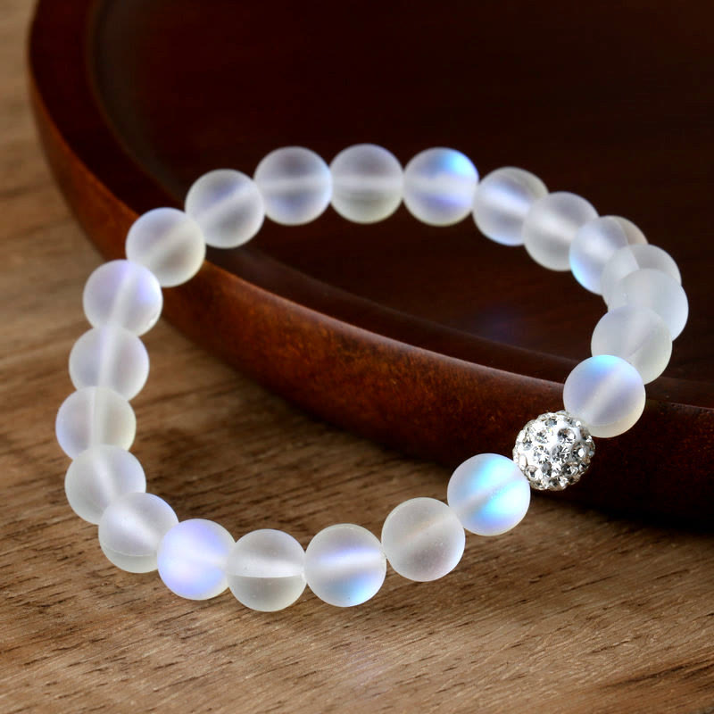 Buddhist Blessing Glitter Stone Zircon Healing Bracelet