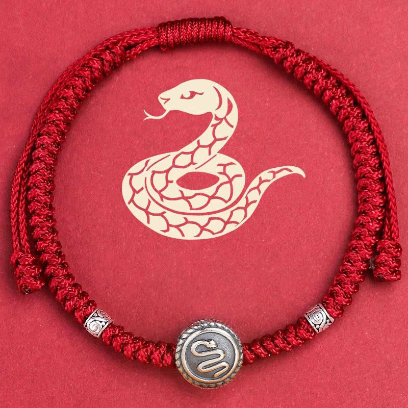 Buddhist Blessing 12 Chinese Zodiac Lucky Red String Bracelet