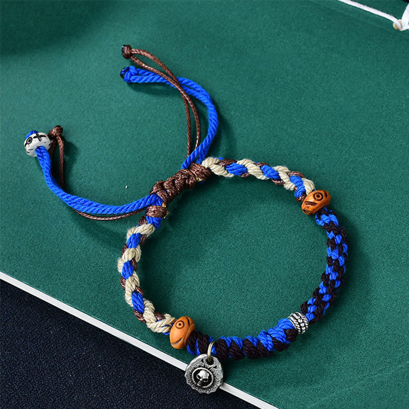 Buddhist Blessing Tibetan Hand-woven Garuda String Luck Bracelet