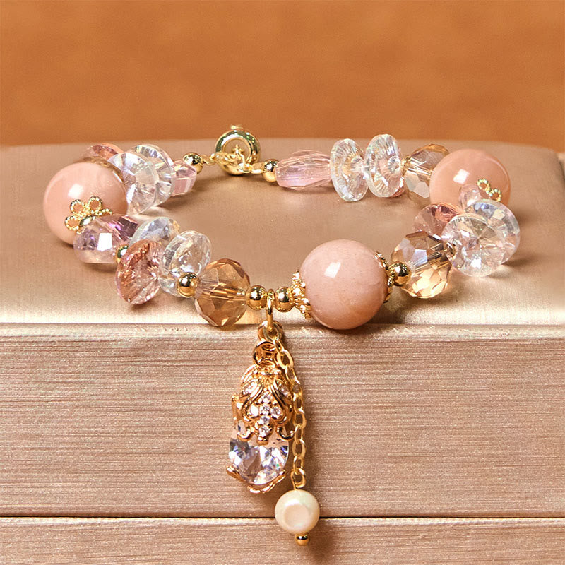 Buddhist Blessing Natural Sun Stone PiXiu Wealth Bracelet