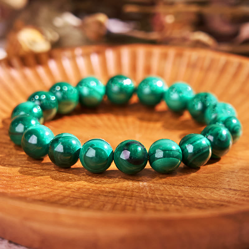 Buddhist Blessing Natural Malachite Protection Calmness Bracelet