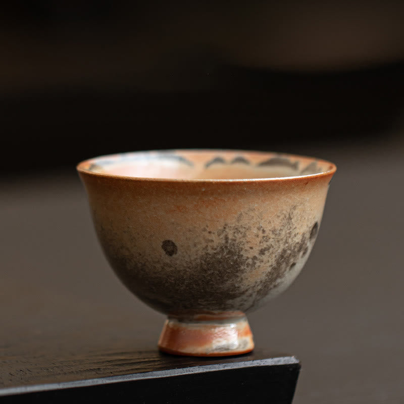 Buddhist Blessing Small Cute Cat Teacup Kung Fu Tea Cup 60ml
