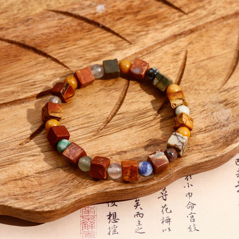 Buddhist Blessing Red Agate Shoushan Stone Calm Blessing Bracelet