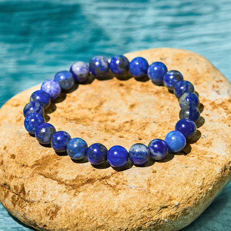 Buddhist Blessing Stone Lazurite Self Care Positive Bracelet