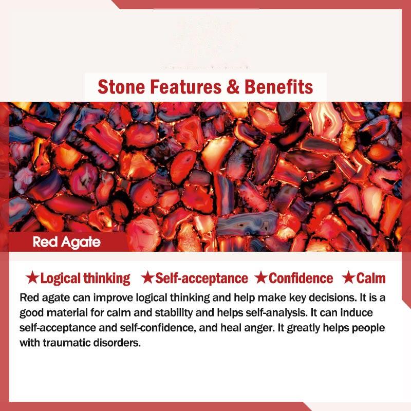 Buddhist Blessing Lazurite Tiger Eye Rhodonite Hematite Black Onyx Stone Balance Leather Bracelet