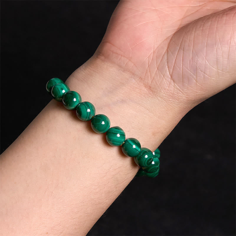Buddhist Blessing Natural Malachite Protection Calmness Bracelet