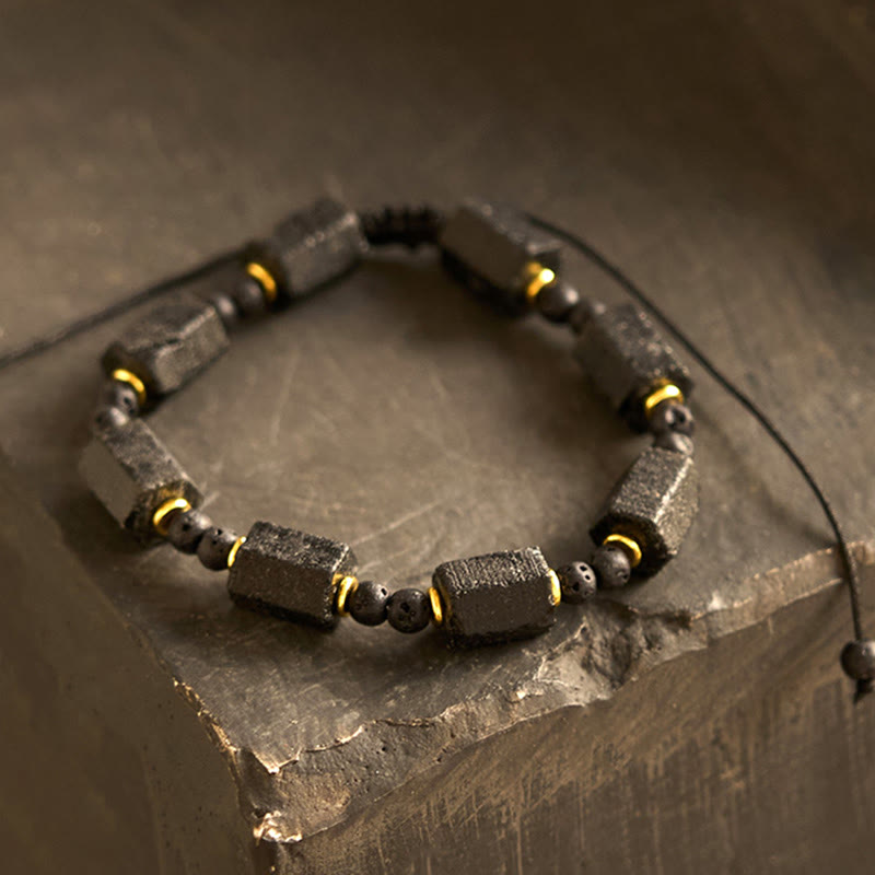 Buddhist Blessing Black Tourmaline Love Bracelet
