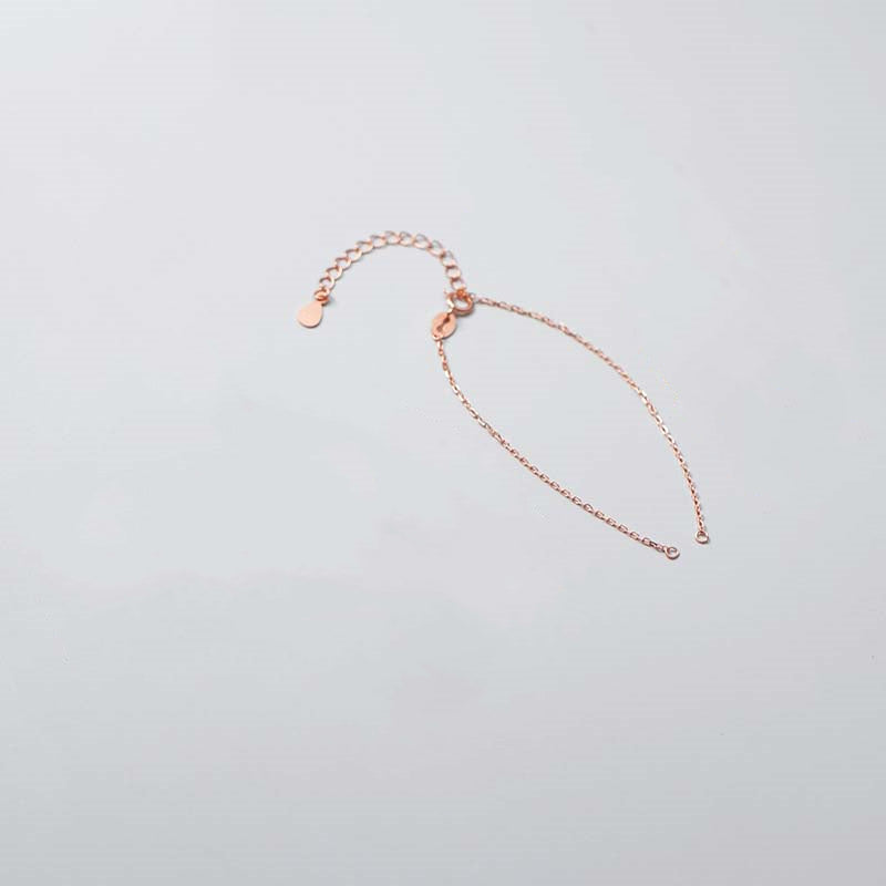 Buddha Stones 925 Sterling Silver Semi-finished Chain Blessing Bracelet