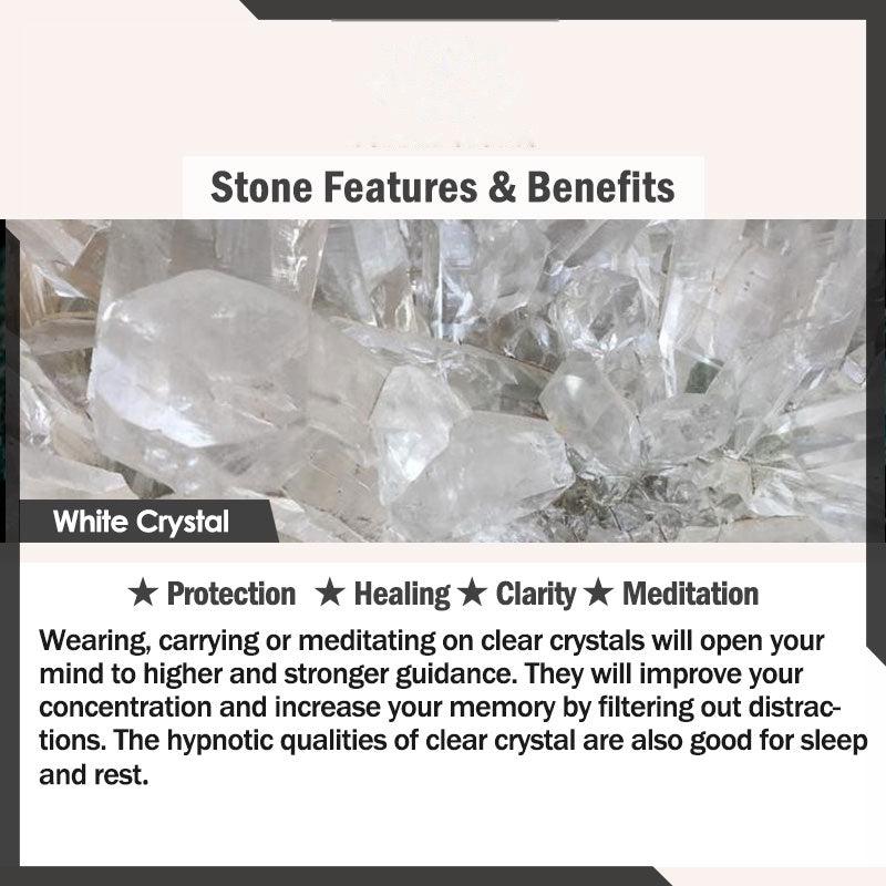 Buddhist Blessing Green Tara Mantra Natural Various Crystal Black Obsidian Fulfilment Necklace Pendant