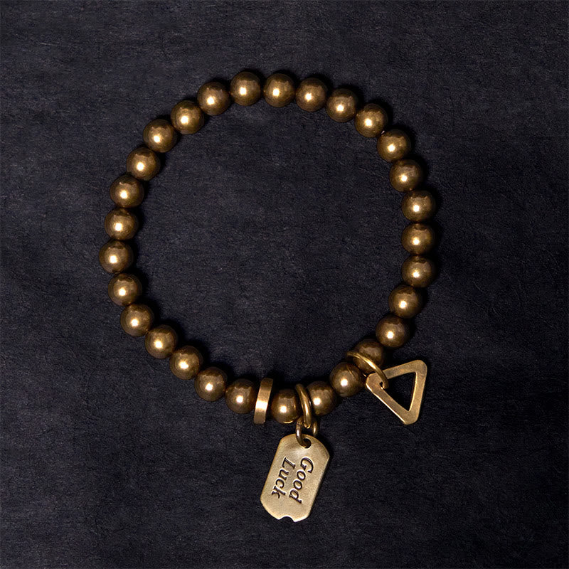 Buddhist Blessing Retro Pure Copper Brass Luck Bracelet