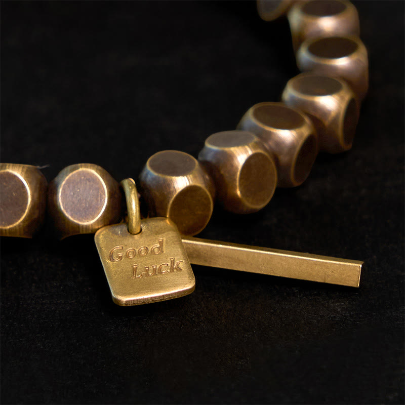 Buddhist Blessing Copper Good Luck Wealth Bracelet