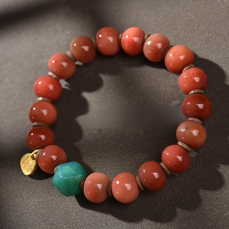 Buddhist Blessing Vintage Tibetan Camel Bone Tassel Luck Bracelet
