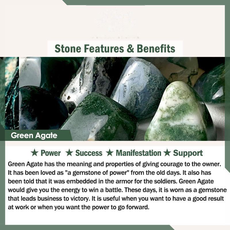 Buddhist Blessing Five Elements Various Agate Crystal Green Strawberry Quartz Sun Stone Wealth Bracelet