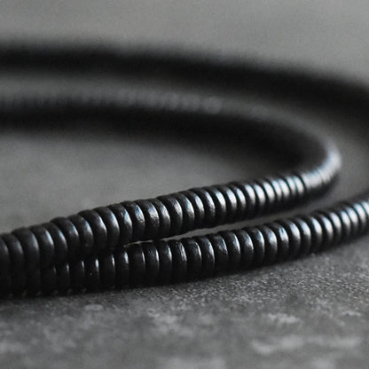 Buddhist Blessing Tibetan Ebony Wood Beads Copper Peace Multilayered Bracelet