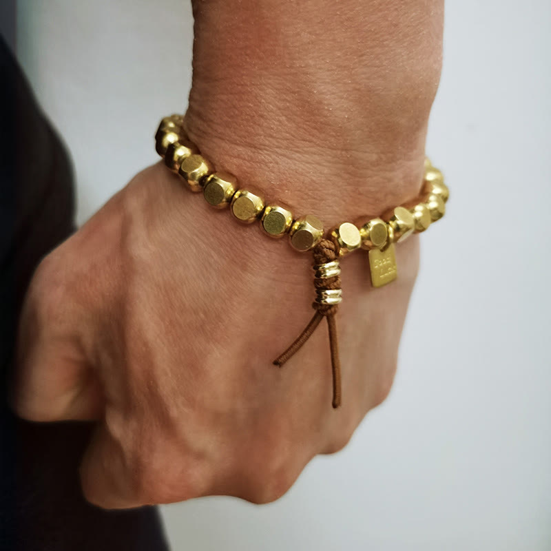 Buddhist Blessing Copper String Good Luck Self Care Bracelet