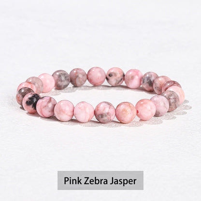Buddhist Blessing Various Crystal Stone Amethyst Green Aventurine Rose Quartz Healing Bracelet
