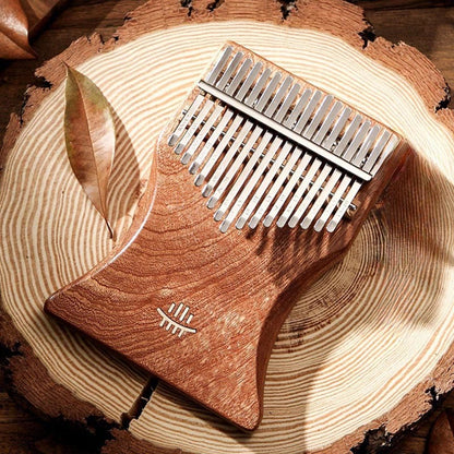 Buddhist Blessing Kalimba 17 Keys Thumb Piano Maple Acacia Sapele Wood Portable Finger Piano