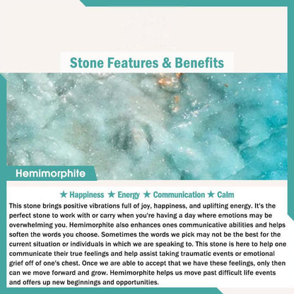 Buddhist Blessing  Stone Various Crystals Malachite Lazurite Hemimorphite Calmness Bracelet