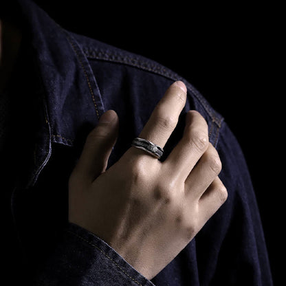 Buddhist Blessing 999 Sterling Silver Snake-shaped Year Of The Snake Protection Ring