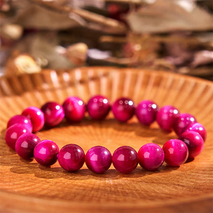 Buddhist Blessing Red Tiger Eye Calm Bracelet