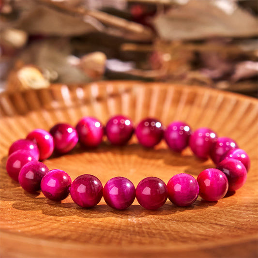 Buddhist Blessing Red Tiger Eye Calm Bracelet