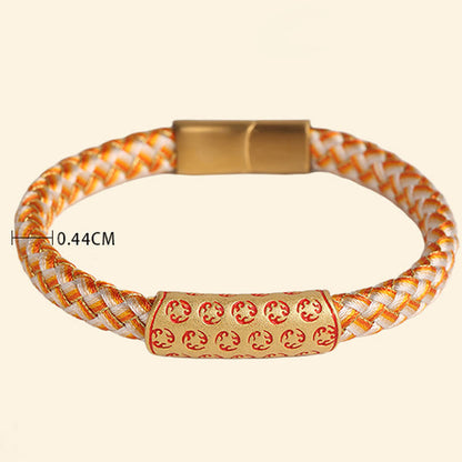 Buddhist Blessing Tibetan Hot Wheels Various Colors Rope Diamond Knot Luck Buckle Bracelet