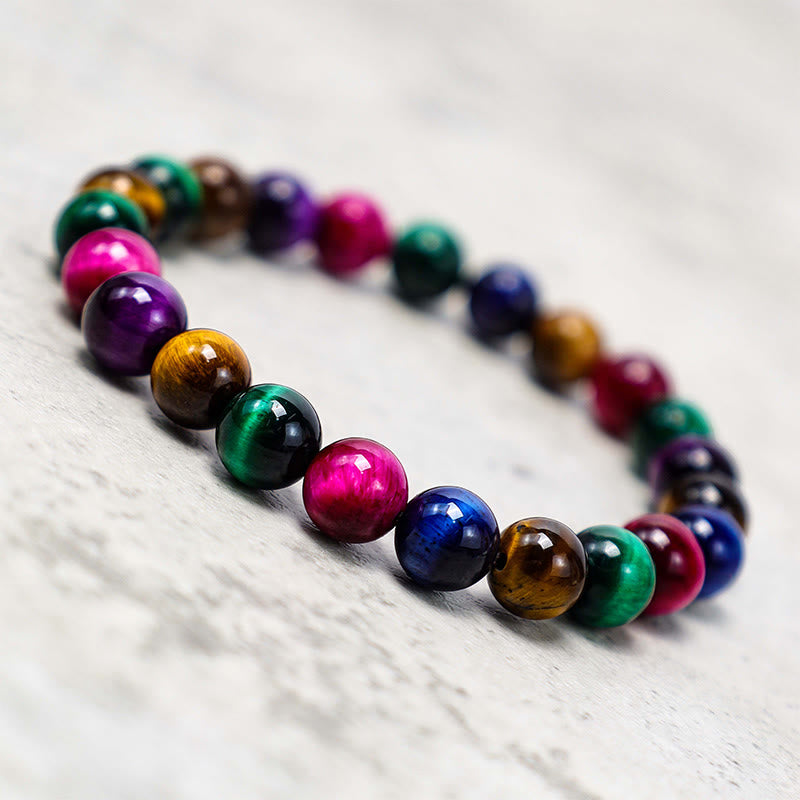 Buddhist Blessing Various Tiger Eye Confidence Bracelet