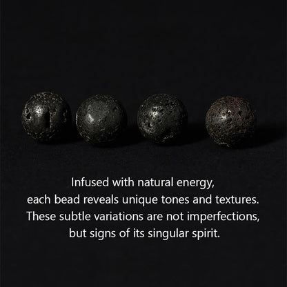 Buddhist Blessing Natural Lava Rock Om Mani Padme Hum Dorje Vajra Healing Bracelet