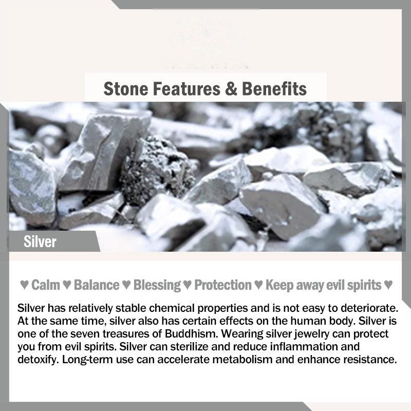 Buddhist Blessing 925 Sterling Silver Fu Character Luck Multicolored Rope Bracelet