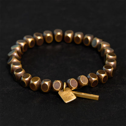 Buddhist Blessing Copper Good Luck Wealth Bracelet
