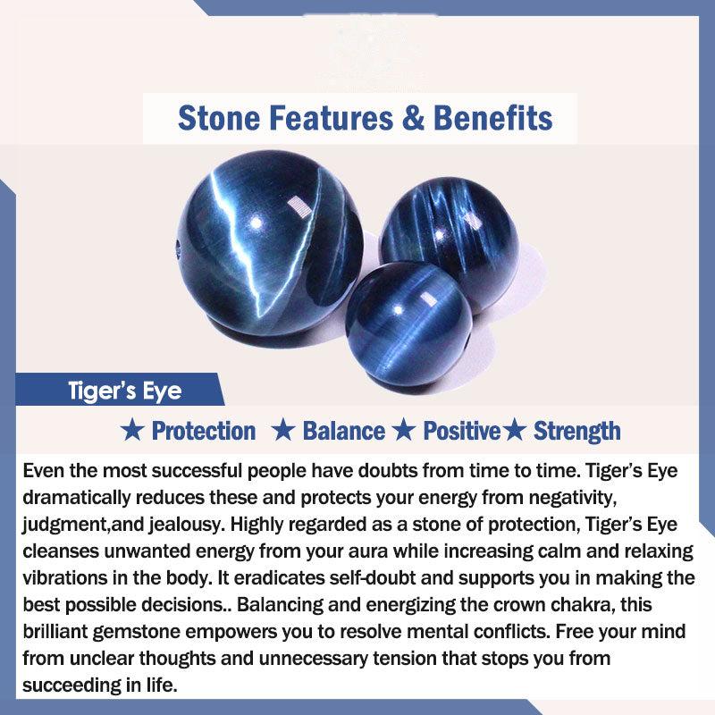 Buddhist Blessing Tiger Eye Lava Rock Hematite Black Onyx Bead Positive Leather Bracelet