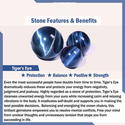 Buddhist Blessing Tiger Eye Lava Rock Hematite Black Onyx Bead Positive Leather Bracelet