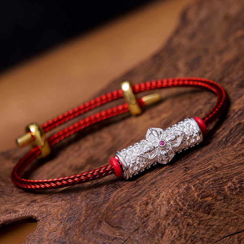 Buddhist Blessing Copper Luck Red String Bracelet