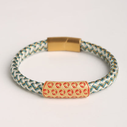 Buddhist Blessing Tibetan Hot Wheels Various Colors Rope Diamond Knot Luck Buckle Bracelet