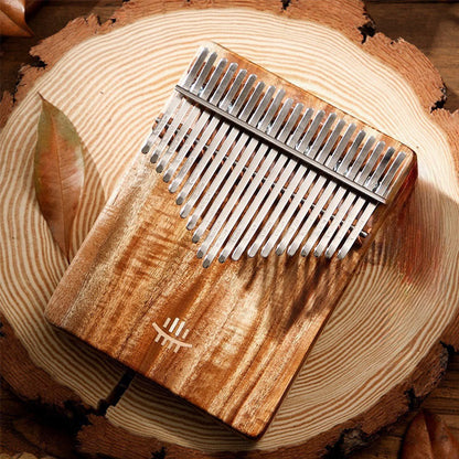 Buddhist Blessing Kalimba 21 Keys Thumb Piano Acacia Maple Sapele Wood Portable Finger Piano