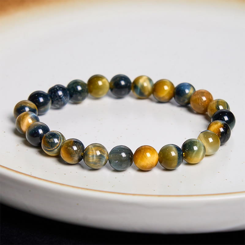 Buddhist Blessing Various Tiger Eye Confidence Bracelet