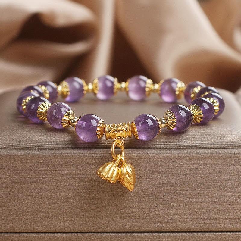 Buddhist Blessing Amethyst Increases Nobility Bracelet