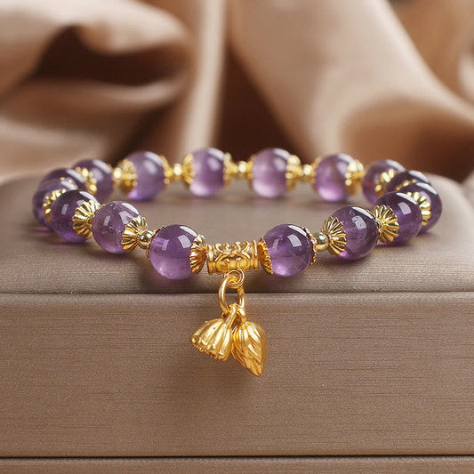 Buddhist Blessing Amethyst Increases Nobility Bracelet