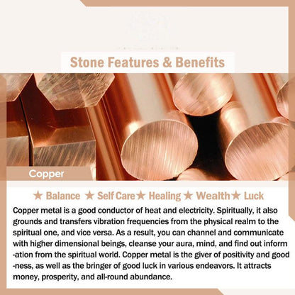 Buddhist Blessing Ebony Wood Copper Brass Balance Ball Cuboid Double Wrap Bracelet Necklace