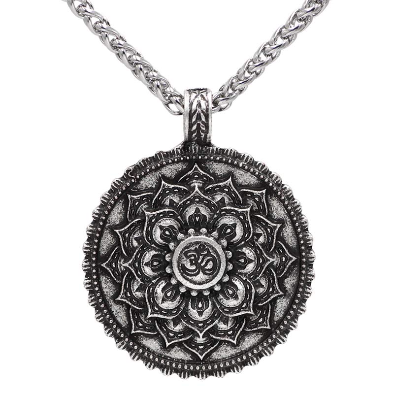 Six True Words Love Peace Flower Pattern Necklace (Extra 35% Off | USE CODE: FS35)