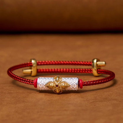 Buddhist Blessing Copper Luck Red String Bracelet