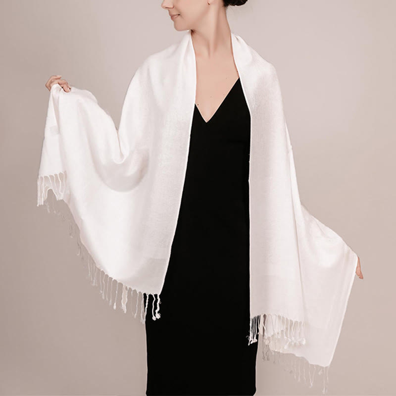 Buddhist Blessing Tibetan Cashew Jacquard Tassels Shawl Spring Fall Winter Warm Cozy Scarf Wrap