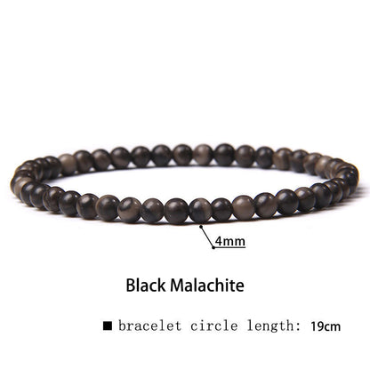 Buddhist Blessing 4mm Various Stone Crystal Mini Beads Healing Bracelet