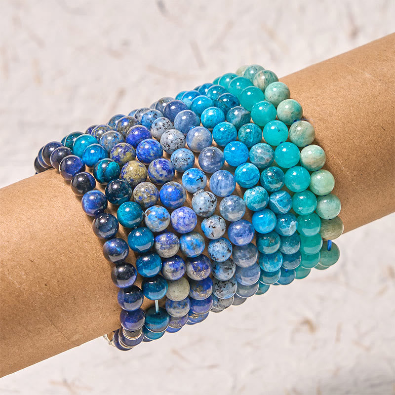 Buddhist Blessing Let The Past Go Blue Series Calm Tranquility Bracelet